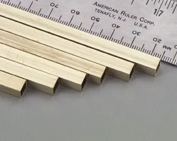 Square Brass Tube – 1/4" × 1/4" Cross Section × 12" Length 1