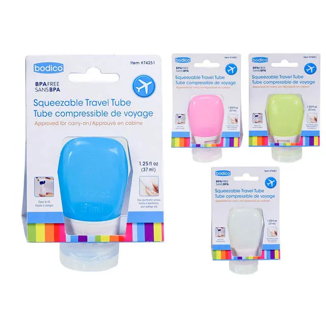 Squeezable 37Ml Travel Tubes – Soft-Tip, Multi-Color Options 1