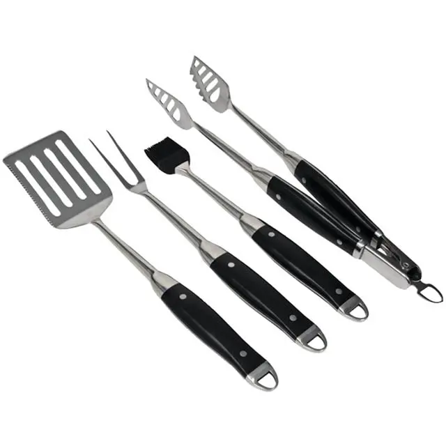 Stainless Steel Bbq Tool Set – 4-Piece Essential Grilling Kit 1