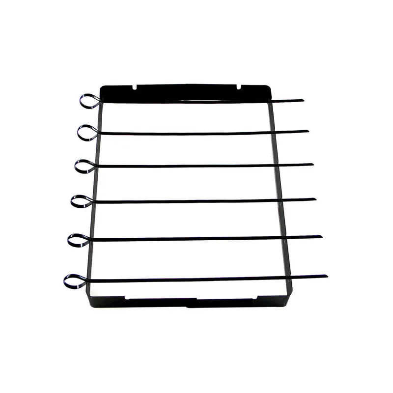 Stainless Steel Kabob Rack With Reusable Skewers 1