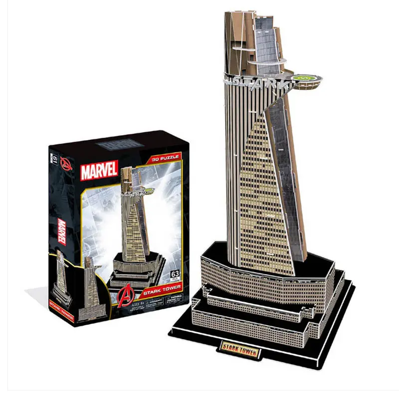 Stark Tower 3D Paper Puzzle – 67-Piece Architectural Marvel Replica 1