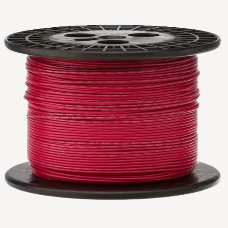 Stranded Teflon Wire – 18 Awg, Red, 2000 Feet, Unshielded, Silver-Plated Copper 1