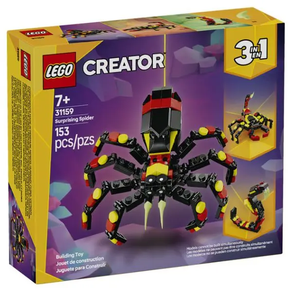 Surprising Spider Construction Set – 153-Piece Fun Build With Playful Details 1