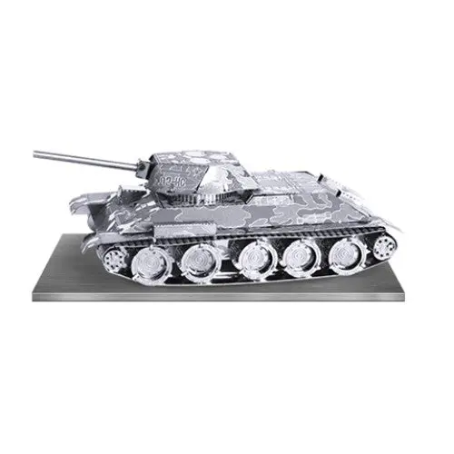 T-34 Tank Metal Earth 3D Laser-Cut Wwii Military Model – 2 Sheet Kit 1