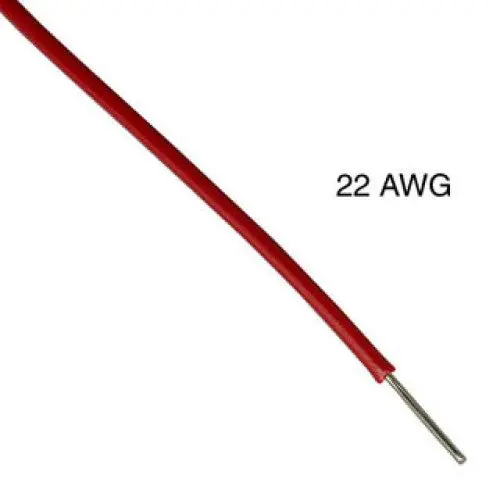 T1010-21-03K — 1000-Foot Spool Of 22 Awg Solid Red Copper Wire (Tc/Pvc, Ft1 Rated, 3V, 15°C) 1