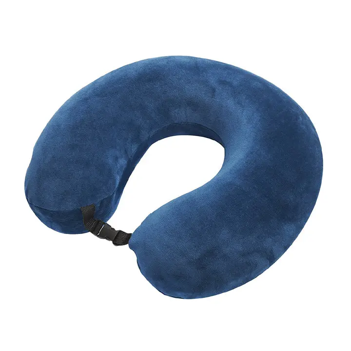 Teal Memory Foam Travel Pillow – Contoured Comfort 1