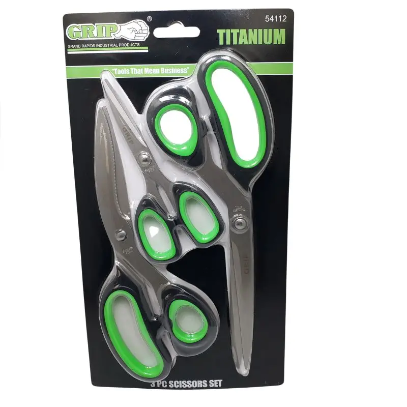 Titanium-Coated General Purpose Scissors – 3-Piece Set 1