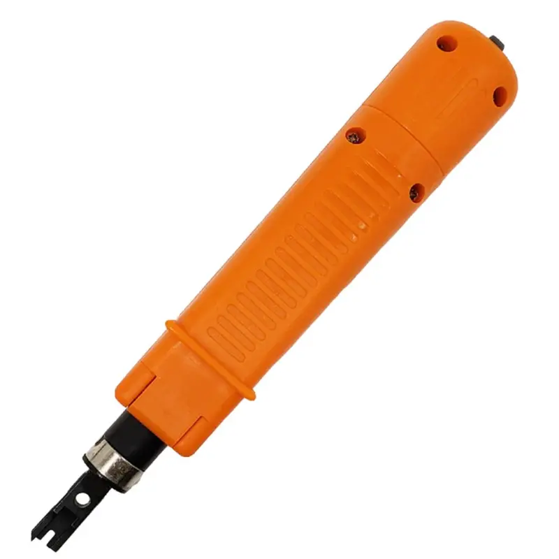Tlh-400 Adjustable-Impact 110/88 Punchdown Tool – Orange With High/Low Impact Dial 1
