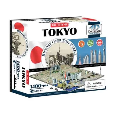 Tokyo 4D Time Puzzle – 1400+ Piece Architectural Model Kit 1
