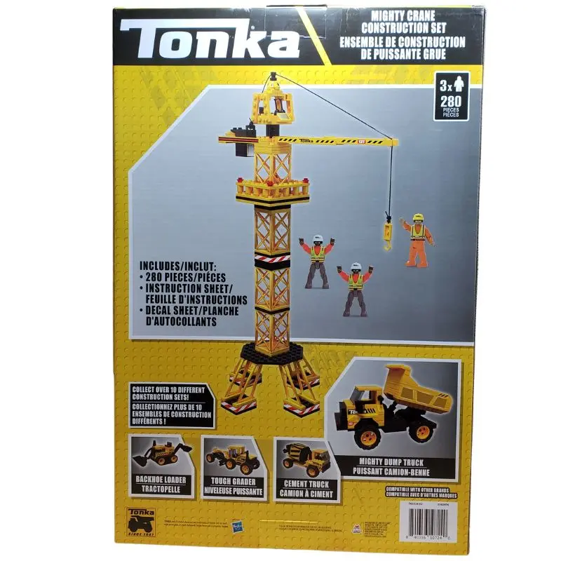 Tonka Mighty Crane Building Set – 280-Piece Construction Play Kit 1