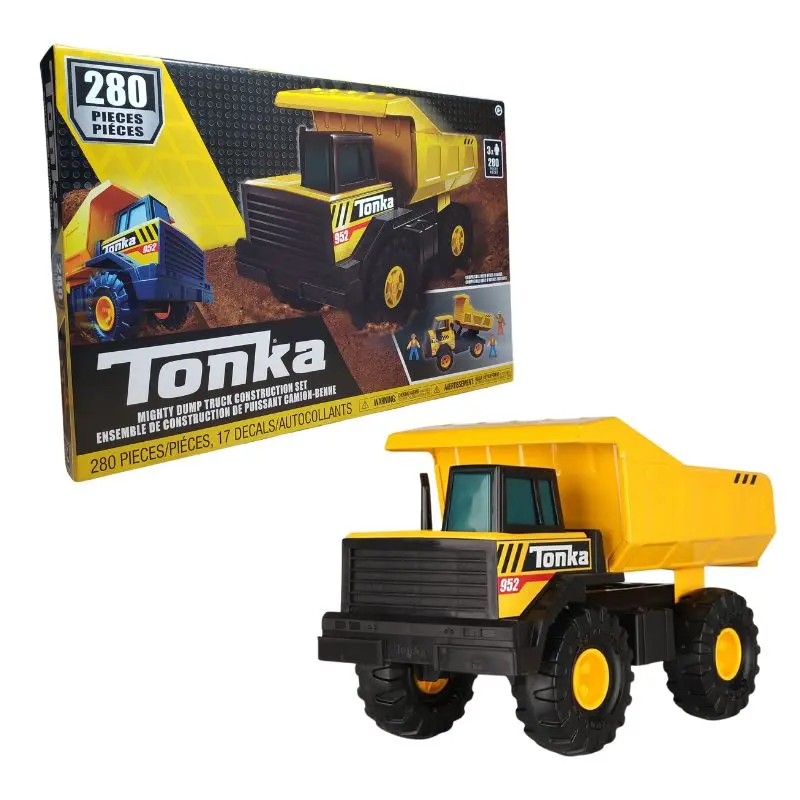 Tonka Mighty Dump Truck Construction Set – 280-Piece Playset 1