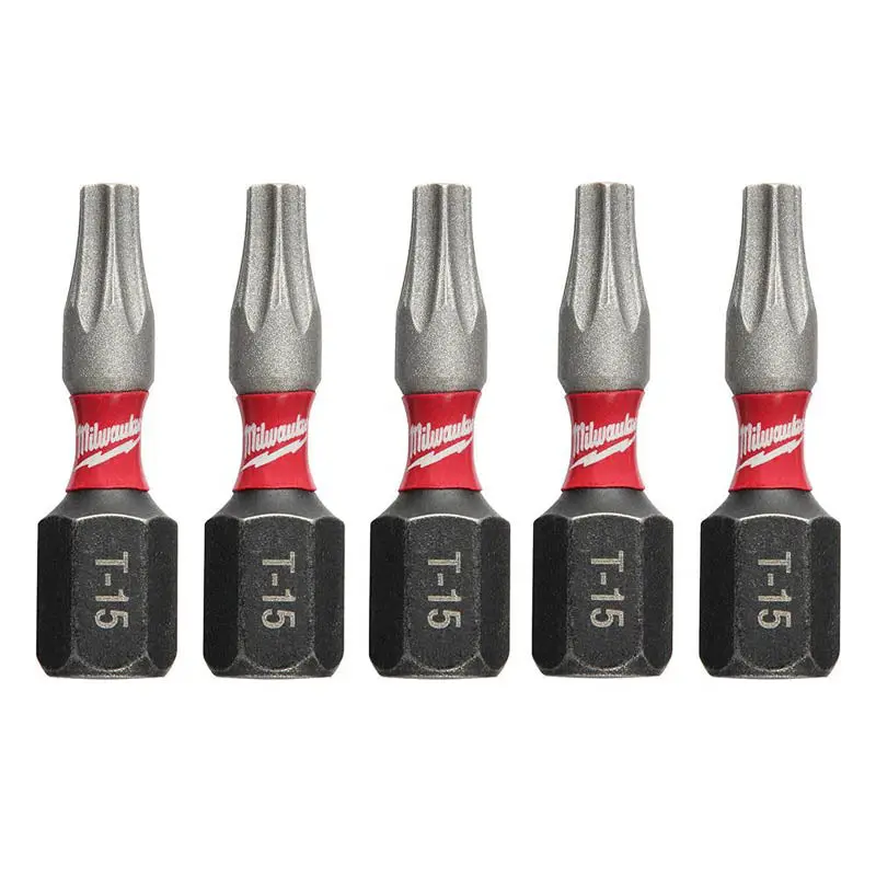 Torx Bit T15 – 1" Length, Pack Of 5 1