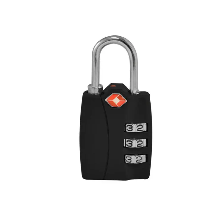Tsa-Approved 3-Dial Combination Lock — Black Finish 1