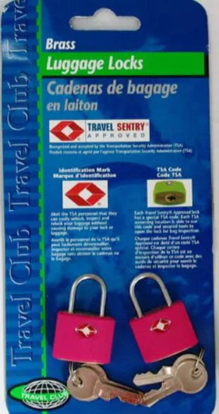 Tsa-Approved Brass Luggage Lock For Secure Travel 1