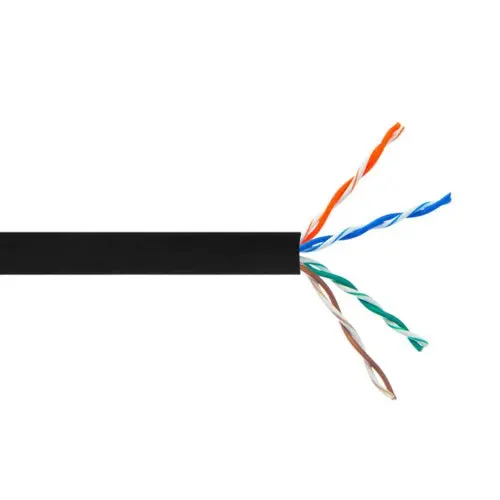 Tur2404N70Bl Cat6 Network Cable – Solid Black Utp, Ft4 Rated, Cmr Riser, 1000 Ft 1