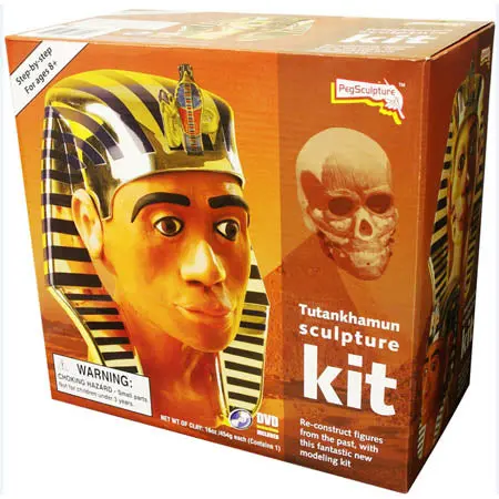 Tutankhamun Peg Sculpture Head Craft Kit For Kids 1