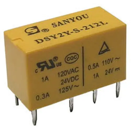 Tw2E-L-12V-H11 G Latching Relay: 2P2T, 12V Dc, Pc Board Mount, Bi-Stable Operation 1