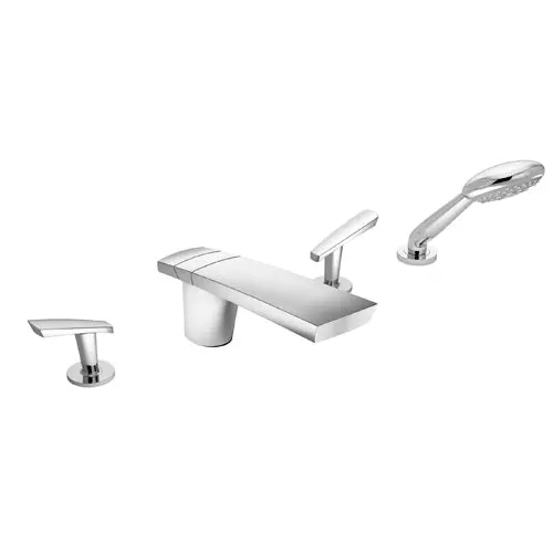 Two-Handle Roman Tub Faucet – Deck-Mounted, Traditional Design 1