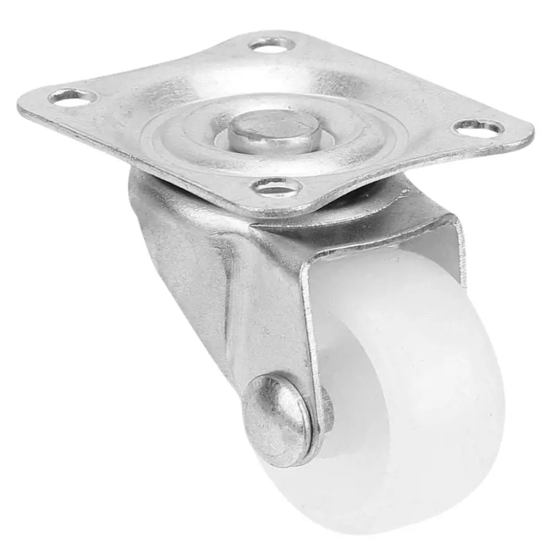 Ubacw-030401 Swivel Casters – 0.5" W × 1" D Plastic Wheels, 12 Kg Load Capacity, 4 Mm Mounting Hole 1