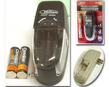 Universal Aa/Aaa Battery Charger – Nicd/Nimh, 2000Mah, Includes Batteries 1