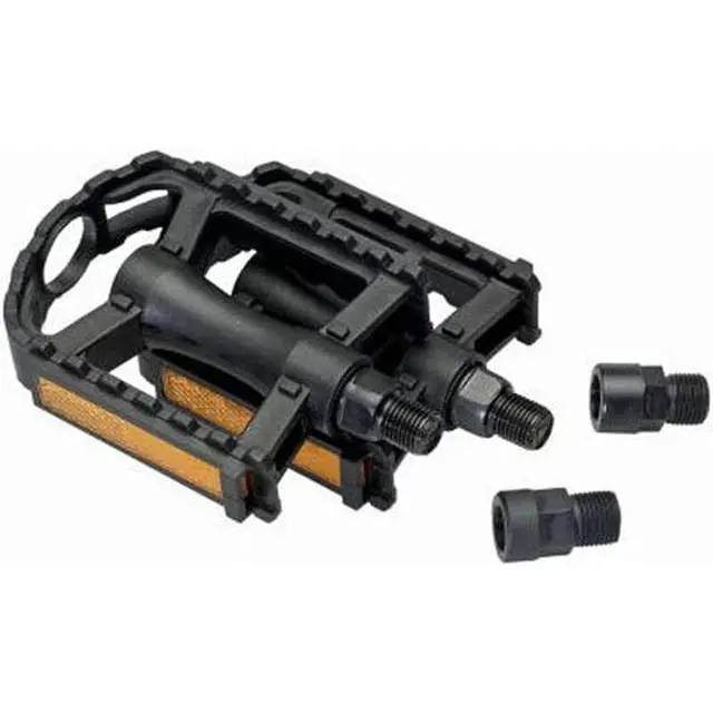 Universal Bike Pedal Set – Includes Adapters For Compatibility (2-Pack) 1