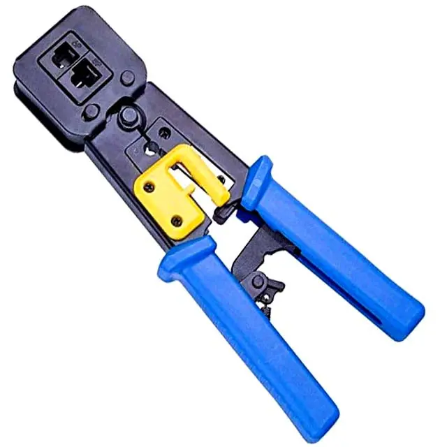 Universal Rj45/Rj11 Crimper – Pass-Through Design With Cutter & Stripper 1