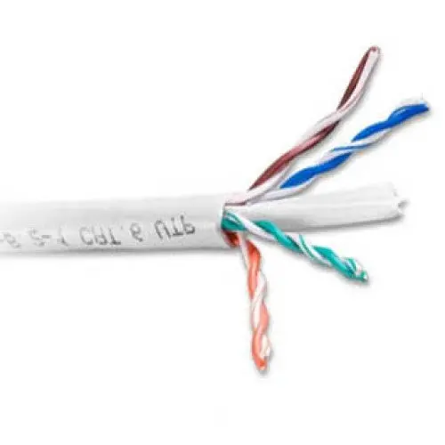 Uro46E-Wh3B-1Tf Cat6E Cmr Cable – Solid White, 1000Ft, 23Awg Utp, 550Mhz 1