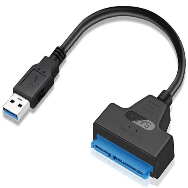 Usb 3.0 To Sata Combo Cable – Male A To Sata Data + Power Adapter (7 Inches) 1