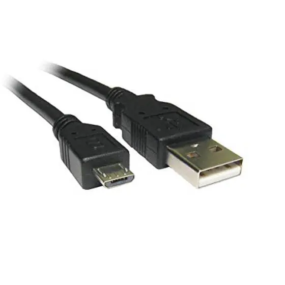 Usb-A To Micro-Usb Cable – 1-Foot Black Braided Sync And Charge Cord 1