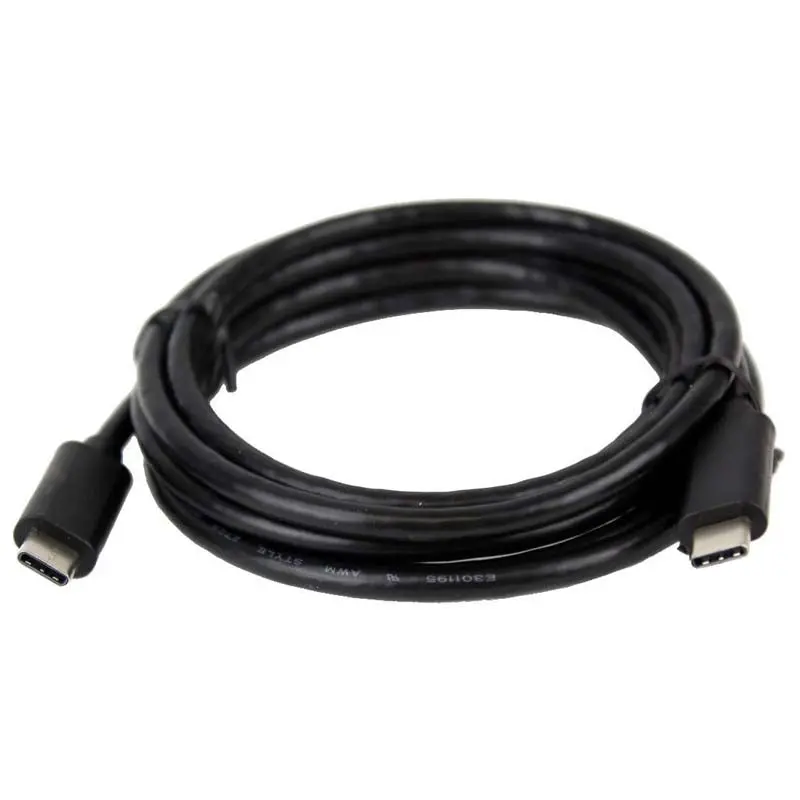 Usb-C To Usb-C Charging Cable – 6-Foot Black Braided Cord With Fast-Charge Support 1