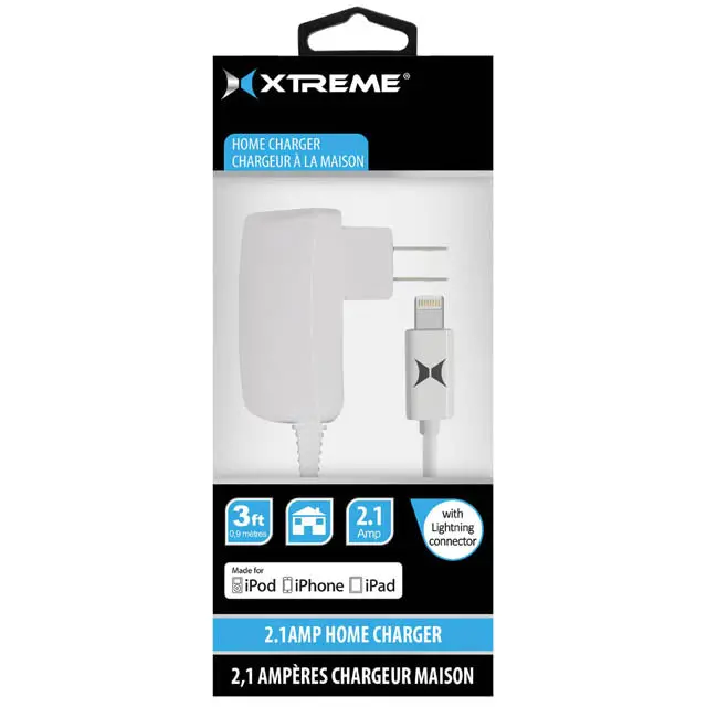 Usb Wall Charger With Lightning Cable – 5 V / 2.1 A Output, 3-Foot Cord Included 1