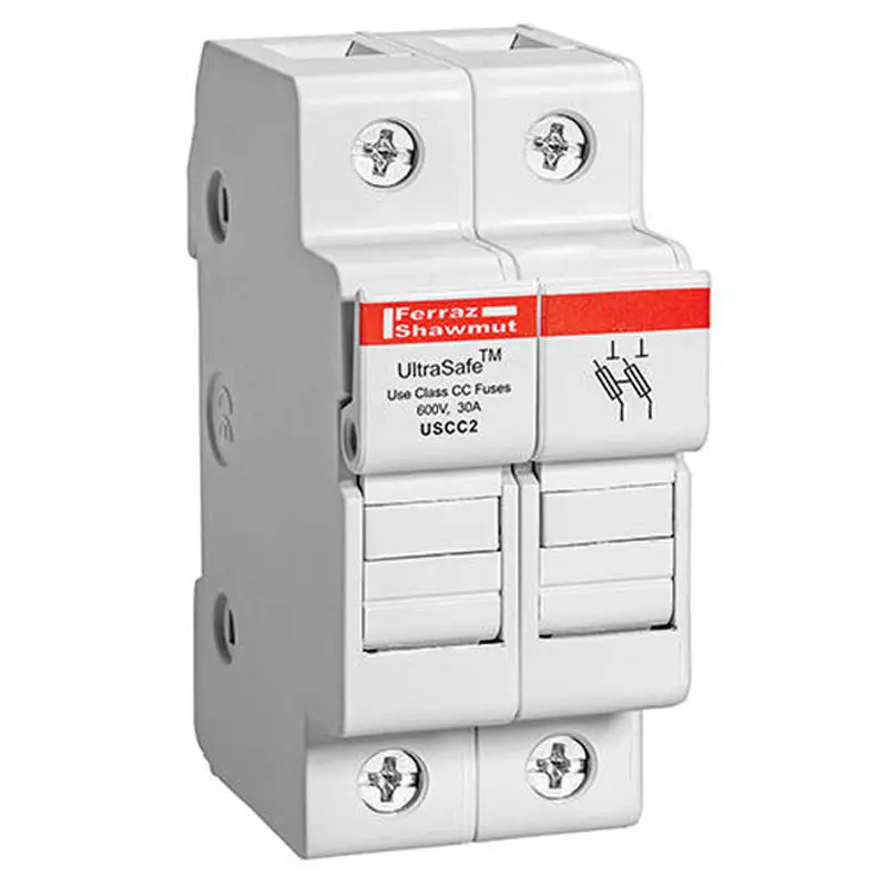 Uscc2 – Two-Pole Din-Rail Fuse Holder For Class Cc Fuses, 30 A / 600 Vac-Dc 1