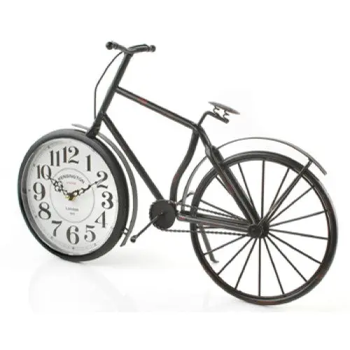 Vintage Bicycle-Themed Analog Desk Clock – Decorative Retro Design 1