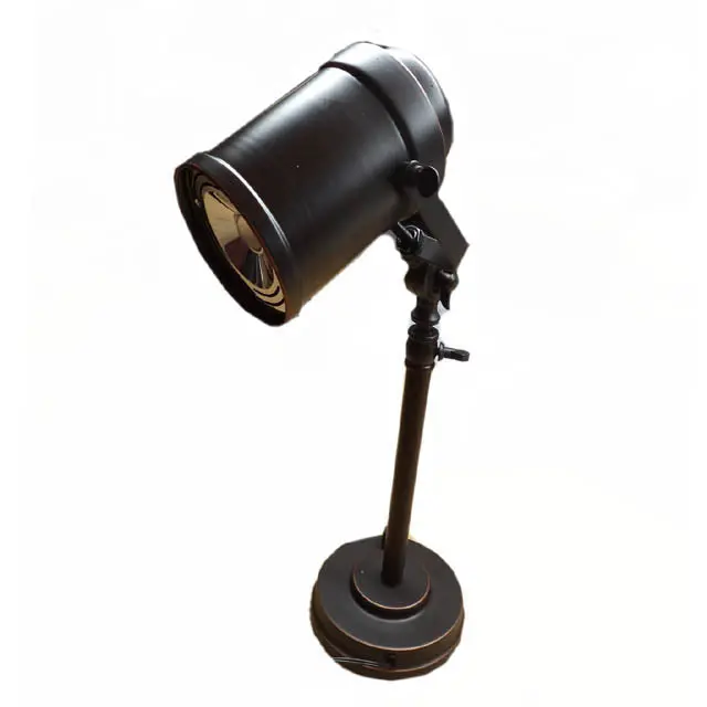 Vintage Hollywood-Style Led Table Lamp – Adjustable Bronze Finish, Dimmable Design 1