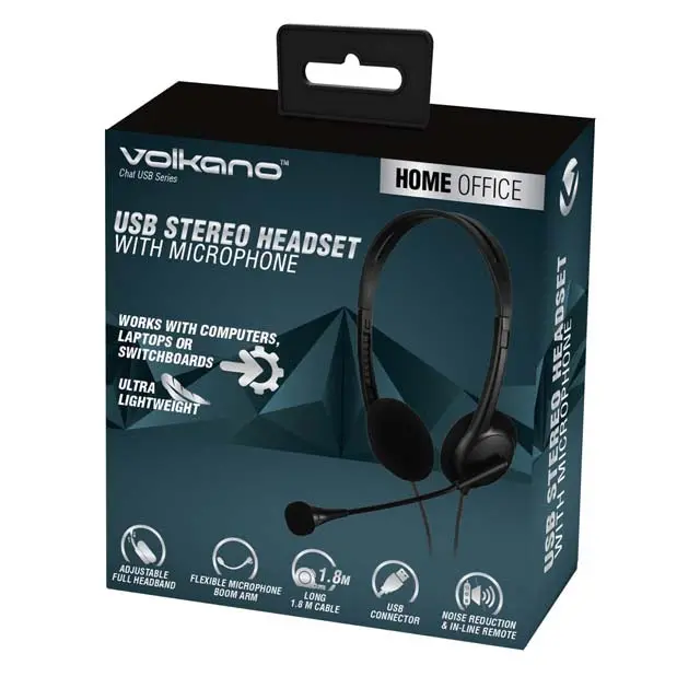 Vk-20151-Bk Mono Headset With Built-In Microphone – Black Finish 1