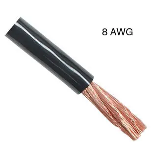 Wcba-301 8-Awg Black Power Cable – 10-Foot Length, High-Current Wiring 1