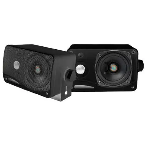 Weatherproof Marine Speaker – 200W, 4 Ohm, Black, 5.25" X 3.75" X 3.75" (2-Pack, Plmr24B) 1