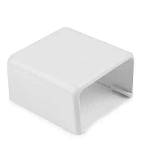 White 1.75-Inch Flat End Cap For Kfj-6569 Raceway Installation 1