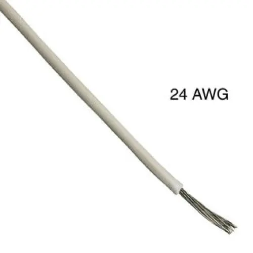White 24Awg Stranded Wire – 1000-Foot Spool, Tc-Compliant Pvc Insulation (300V, 105°C) 1