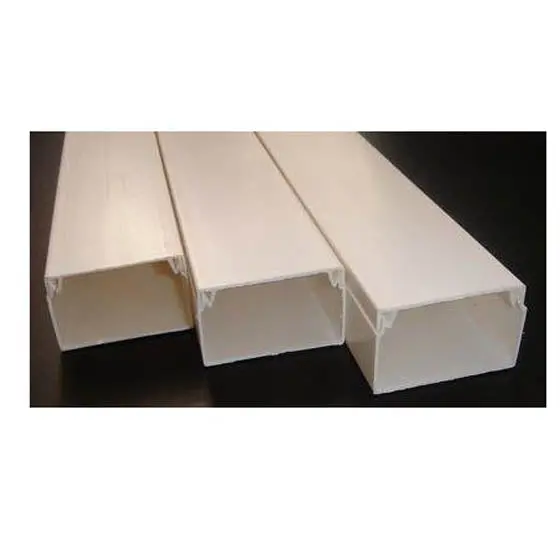 White Adhesive-Mount Raceway: 0.6" W × 0.4" H × 78" L 1