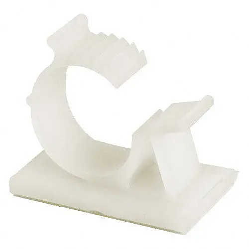 White Adjustable Ratchet Cable Clamp — 3/4-Inch Diameter (2 Per Pack) 1