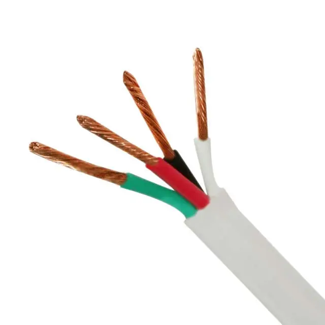 White Oxygen-Free Copper Speaker Wire – 14 Awg, 4-Conductor, 500 Ft Spool 1