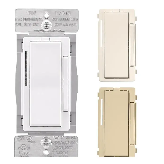 Wi-Fi Smart 3-Way Slide Dimmer – 120V, Decora Style, White/Almond/Ivory 1