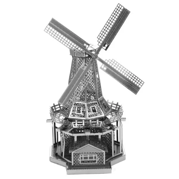 Windmill Metal Earth 3D Laser-Cut Dutch-Style Mechanical Model 1