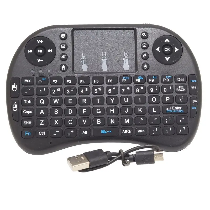 Wk-100 Compact Wireless Keyboard With Integrated Touchpad – 2.4Ghz Usb Receiver 1