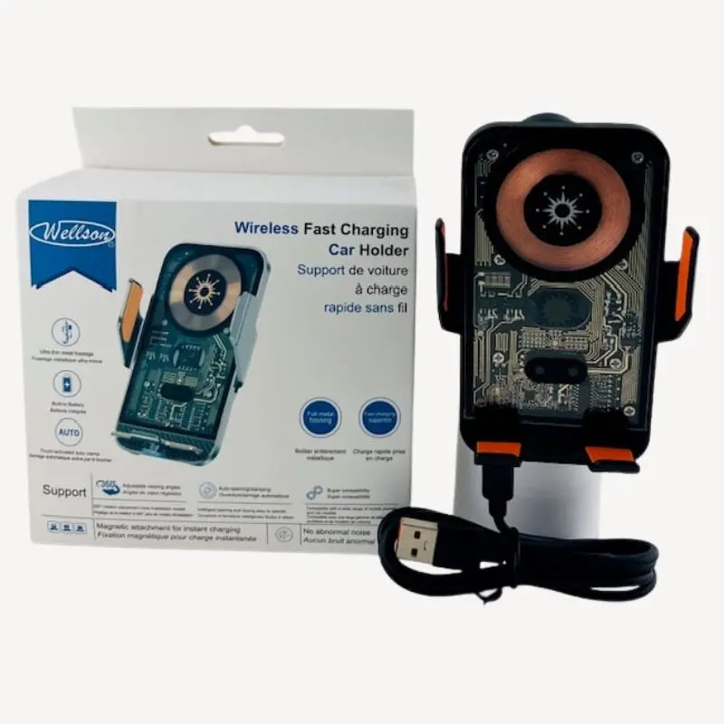Wlc-005 – Infrared-Sensing Car Mount With Integrated Wireless Charging For Smartphones 1