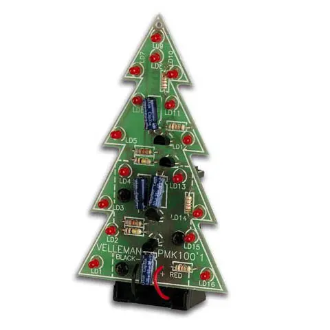 Wssa100 – Electronic Christmas Tree Kit, Pre-Wired Leds & Control Circuit 1