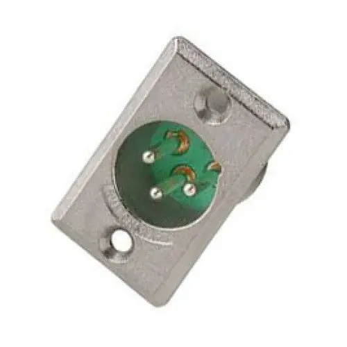 Xlb2-3-32: 3-Pin Xlr Chassis-Mount Connector — Tin-Plated, Solder-Terminal Design 1