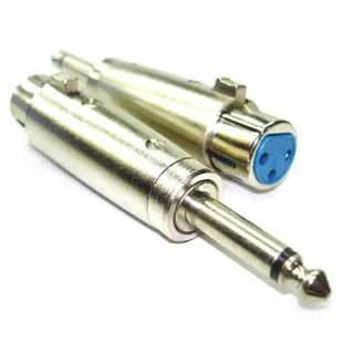 Xlr To 6.3Mm Mono Audio Jack Adapter – Metal Housing, 3-Pin Male 1