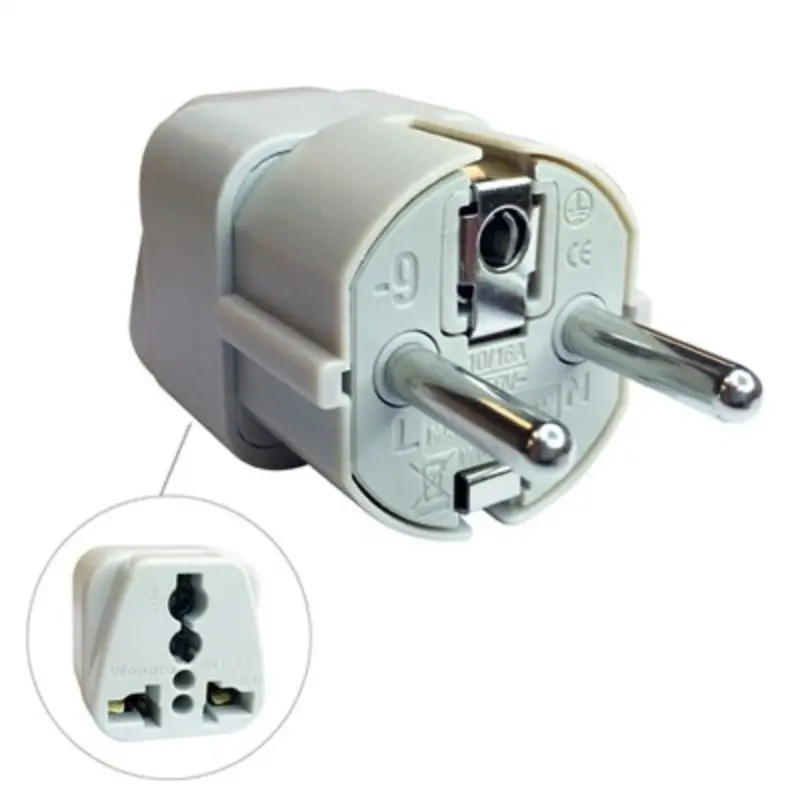 Yban-1325 Eu-To-Universal Travel Adapter With Grounding 1